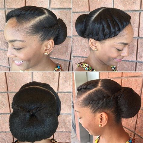 black girl bun hairstyles|protective buns for black girls.